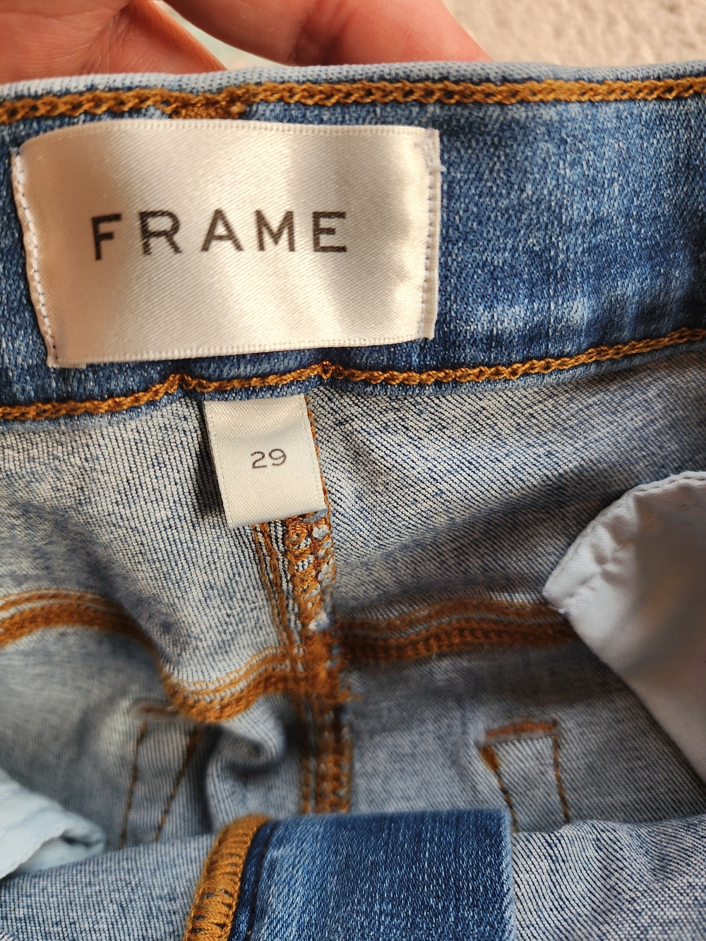 FRAME Le High Straight Long Denim Jeans Women’s Size 29 High Rise Stretch - Picture 4 of 16